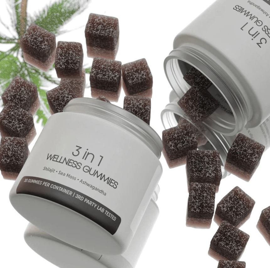 Shilajit 3 - in - 1 Gummies for Men - Zelara